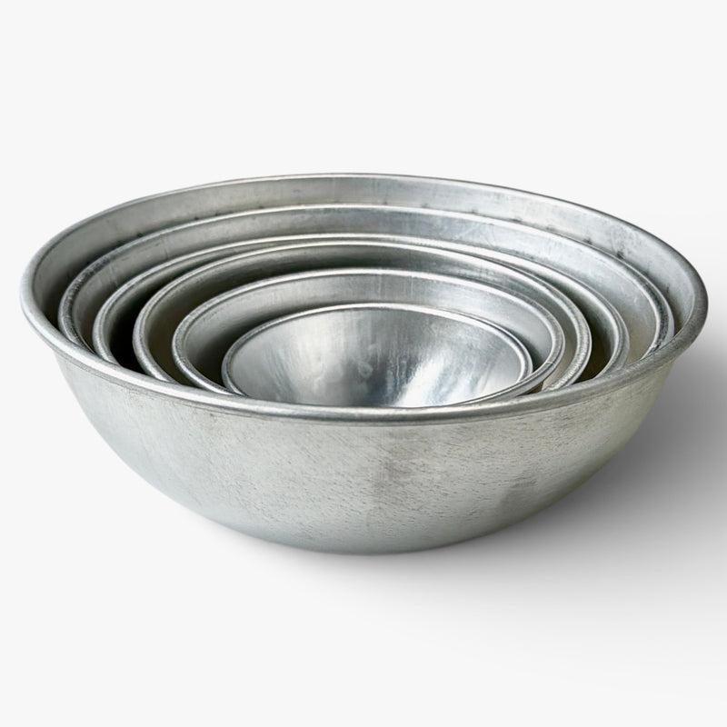 Six Steel Bowls - ست طاسات معدنيه
