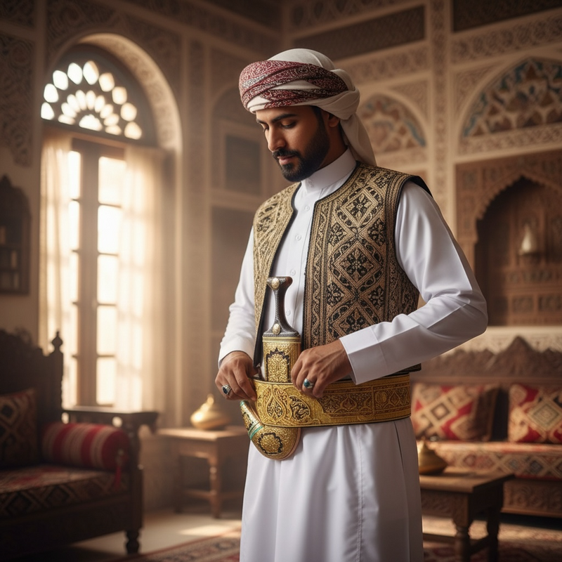 Golden Yemeni Janbiyah H29 - جنبية ذهبيه