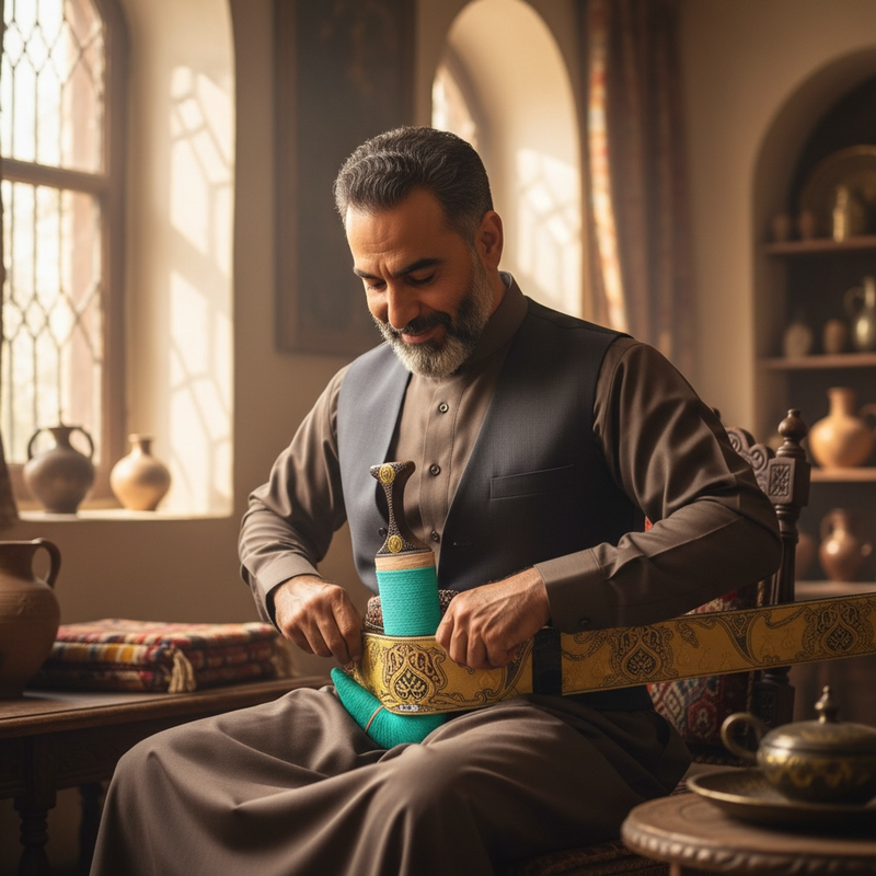 Traditional Yemeni Janbiyah  -H40- جنبية يمنية تقليدية