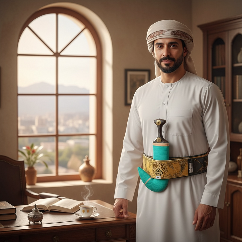 Traditional Yemeni Janbiyah  -H39- جنبية يمنية تقليدية