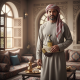 Golden Yemeni Janbiyah   H33- جنبية ذهبيه مع جلد