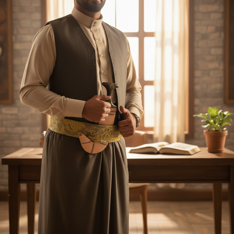 Traditional Yemeni Janbiyah -H34- جنبية يمنية تقليدية