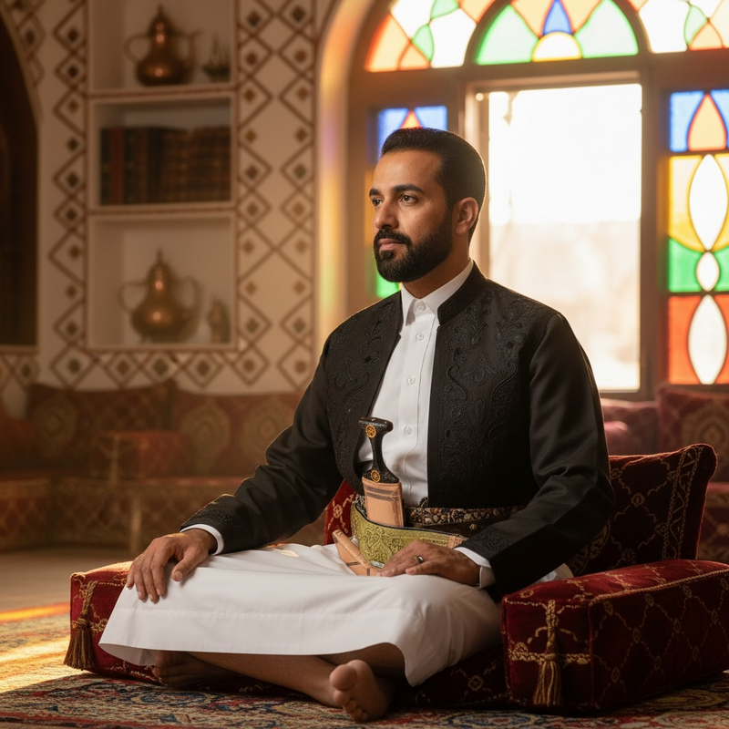 Traditional Yemeni Janbiyah -H12- جنبية يمنية تقليدية