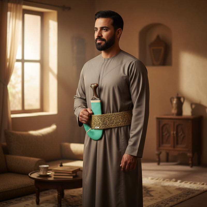 Traditional Yemeni Janbiyah  -  H01-   جنبية يمنية تقليدية