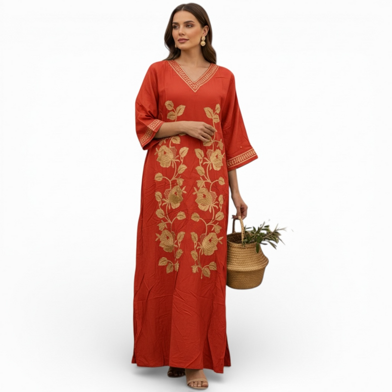 Embroidered Jalabiah  JA600- جلابية مطرزة