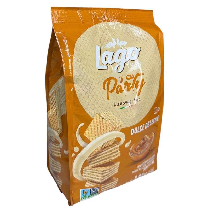 Lago Party Size Wafers, Dulce de Leche - لاجو ويفر بطعم الشوكلاتة وكريم اليتشي