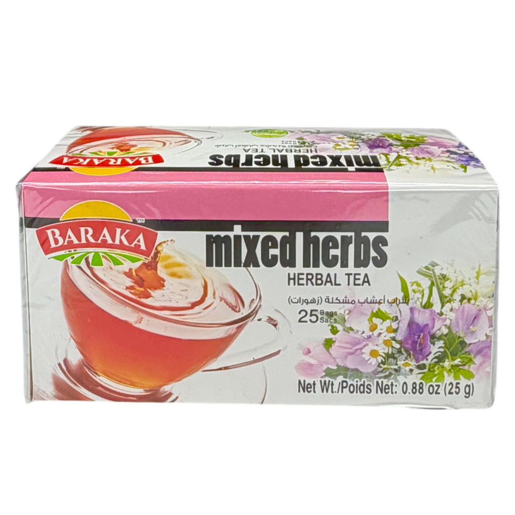 Barka Tea Baraka Mixed herbs Herbal tea 25 bags شراب أعشاب مشكلة (زهورات ...