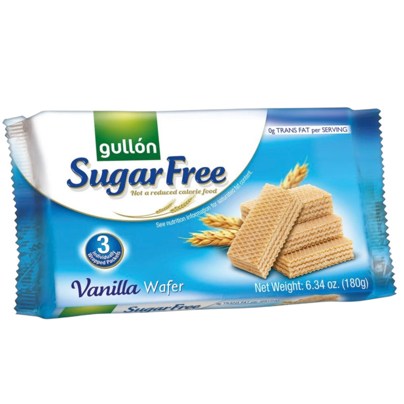Gullan Vanilla Wafer  no sugar 180 g - ويفر بالفانيلا بدون سكر من غولان