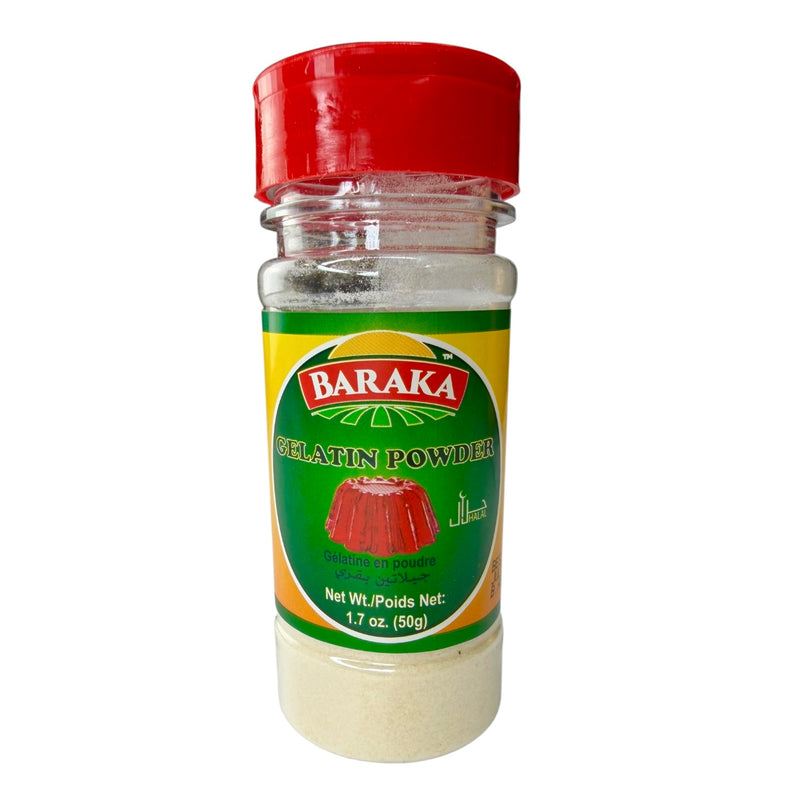 Baraka-Gelatin Powder Halal  -50 gm -  جيلاتين بقري حلال
