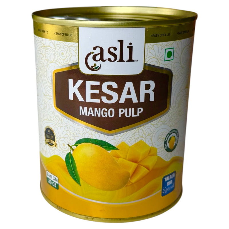 Asli-  Kesar Mango Pulp 850gm - كيسار لب المانجو