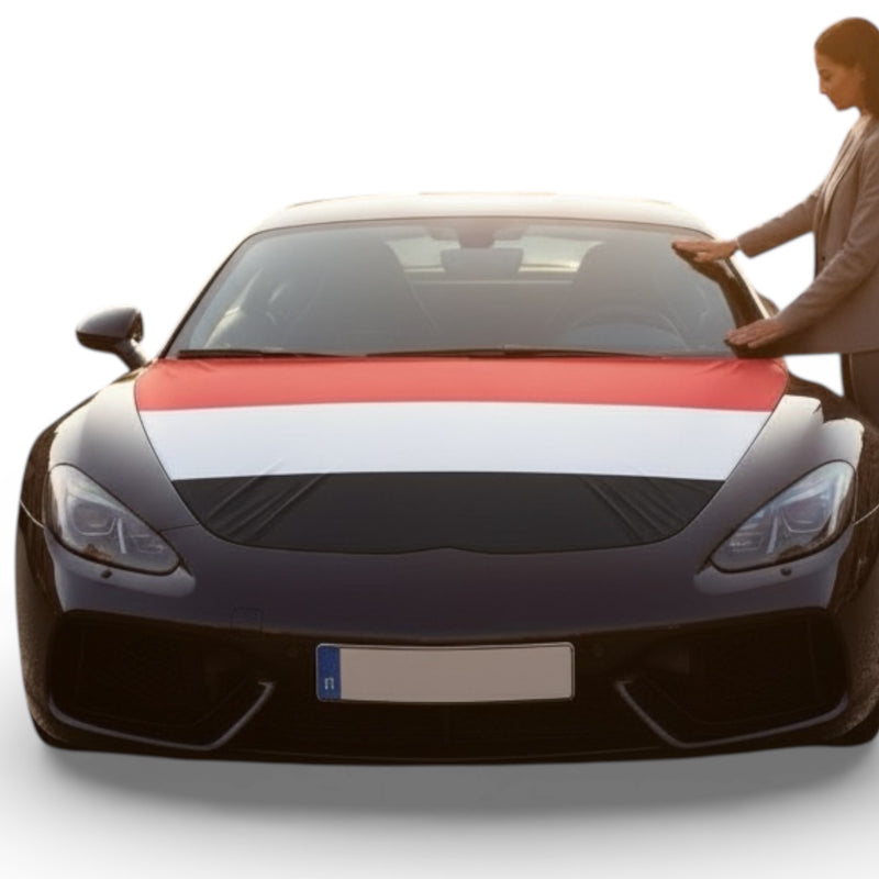 Yemeni Car Hood Cover -  تلبيسة العلم اليمني غطاء السيارة
