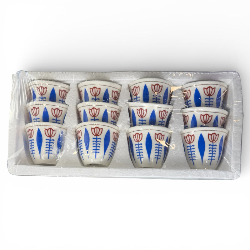 Arabic Coffee Cups - 12 pcs -  طقم فناجين قهوة عربية (صياني)