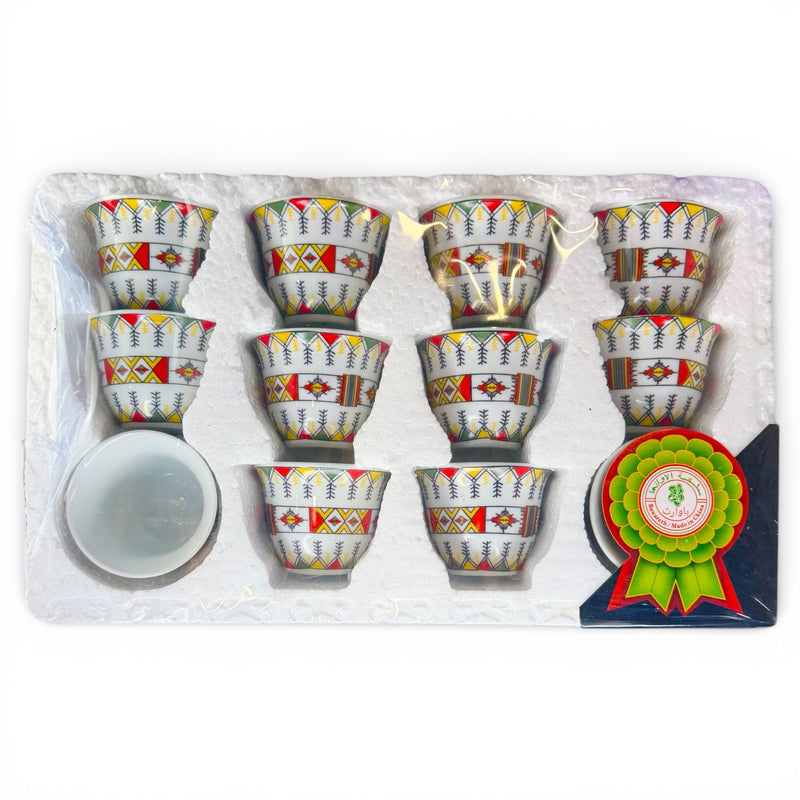 Arabic Coffee Cups - 12 pcs -  طقم فناجين قهوة عربية