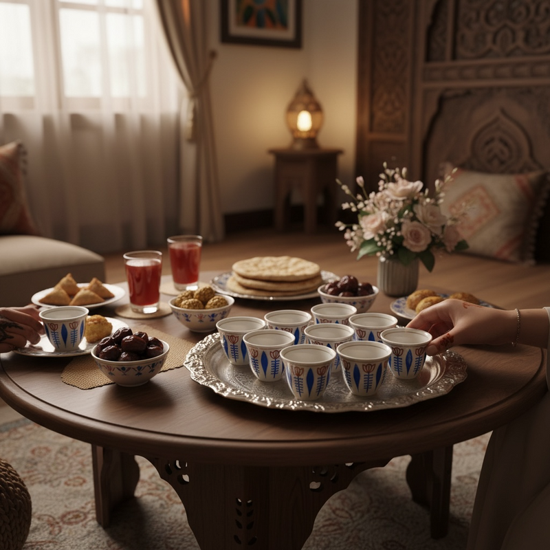 Arabic Coffee Cups - 12 pcs -  طقم فناجين قهوة عربية (صياني)