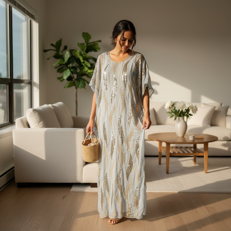 Women Dera 2 pcs- EL36 درع فاخر مطرز