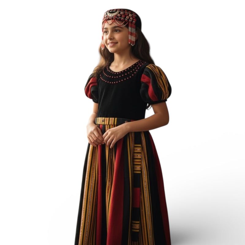 Yemeni Maswan Dress K- فستان مصون بناتي