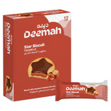 Deemah Star Biscuit Hazelnut 12 pcs  - بسكويت النجمه بالبندق