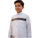 Boys THOBE - White-   ثوب ولادي الرداء الأبيض