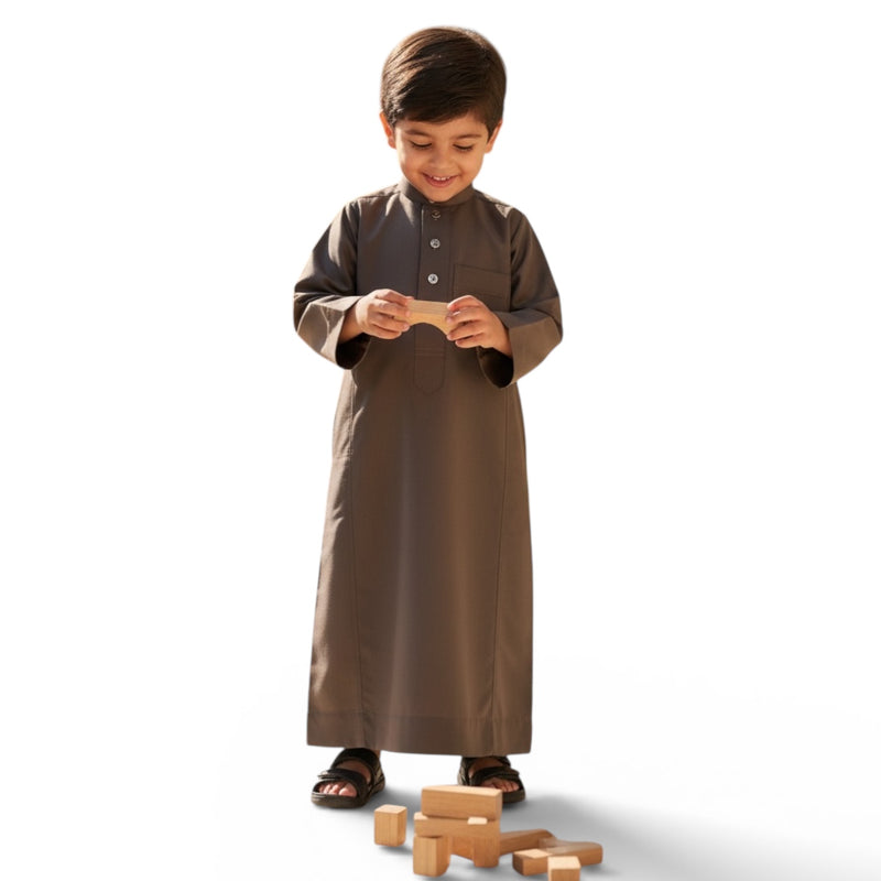 Boys THOBE Qotni - RA1119-   ثوب ولادي قطني