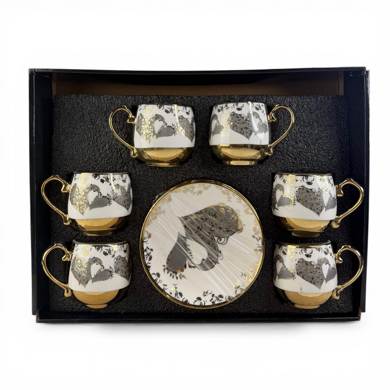 Turkish Coffee Cups Set 6 pcs  - طقم فناجين قهوة تركية