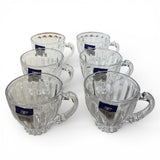 Tea Glass Cups - Set of 6 pcs -  طقم كاسات شاي زجاج