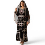 Fancy Yemeni Costume Silver - طقم يمني فضي فاخر - 4 قطع
