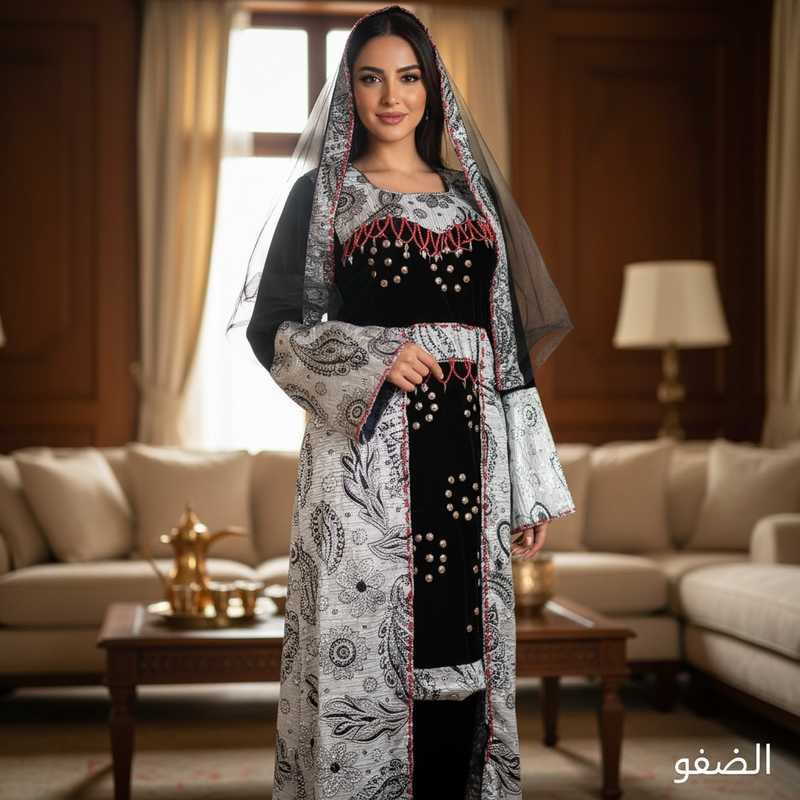 Fancy Yemeni Costume - طقم يمني فاخر - 4 قطع