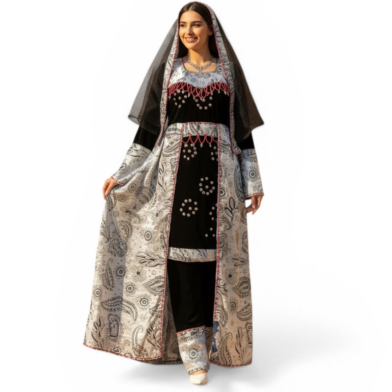 Fancy Yemeni Costume - طقم يمني فاخر - 4 قطع