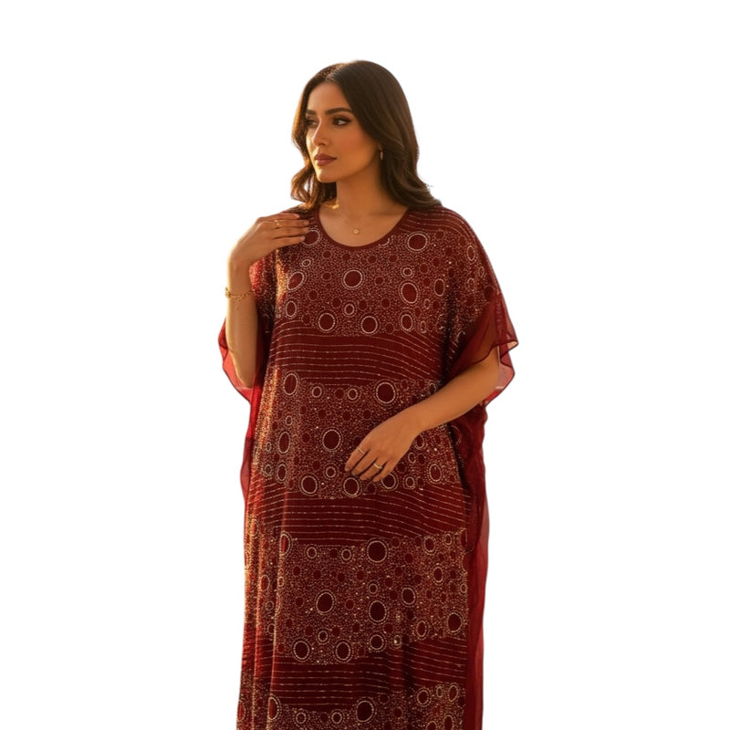 Women Dera' -2 Pieces -  WD024 -  درع فاخر مطرز كريستال