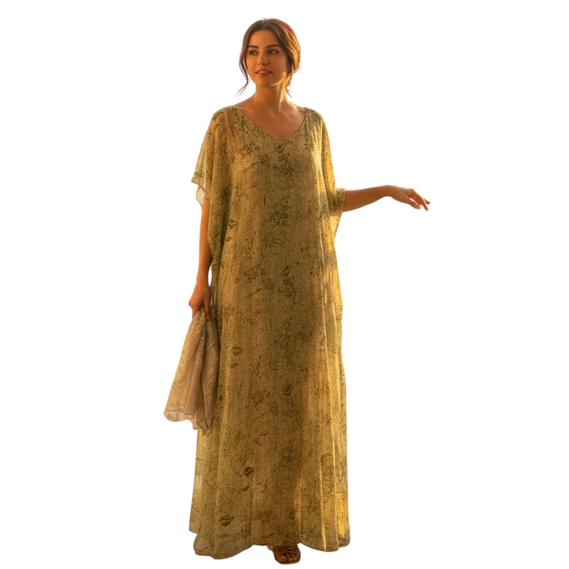 Women Dera' -2 Pieces -  RA1505 -  درع فاخر مطرز كريستال