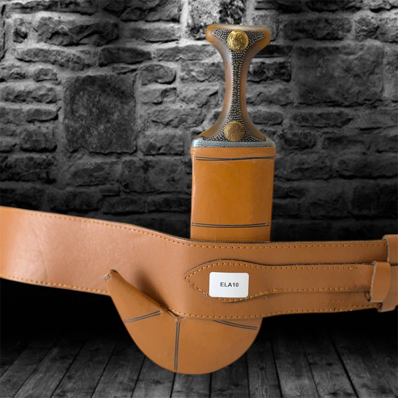 Leather Yemeni Janbiyah  -ELA10- جنبية جلد