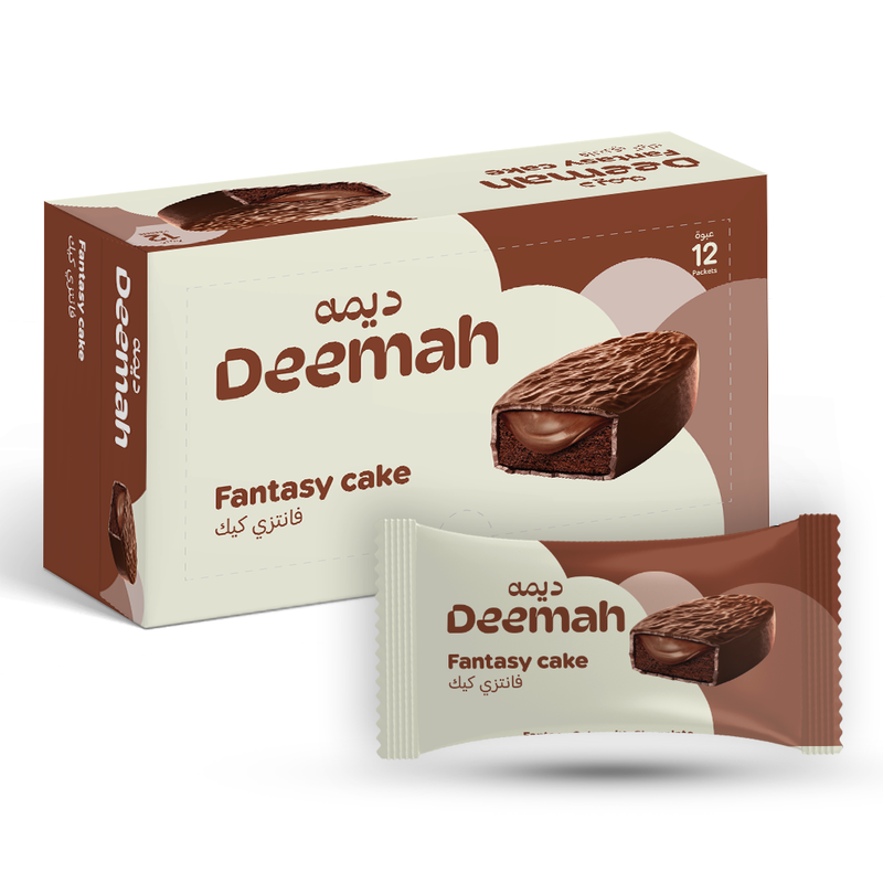 Deemah Fantasy Cake 12pk-  ديمه فانتزي كيك بالشكولاتة