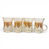 Tea Glass Cups - Set of 6 pcs -  طقم كاسات شاي زجاج