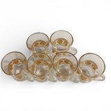 Tea Glass Cups - Set of 6 pcs -  طقم كاسات شاي زجاج