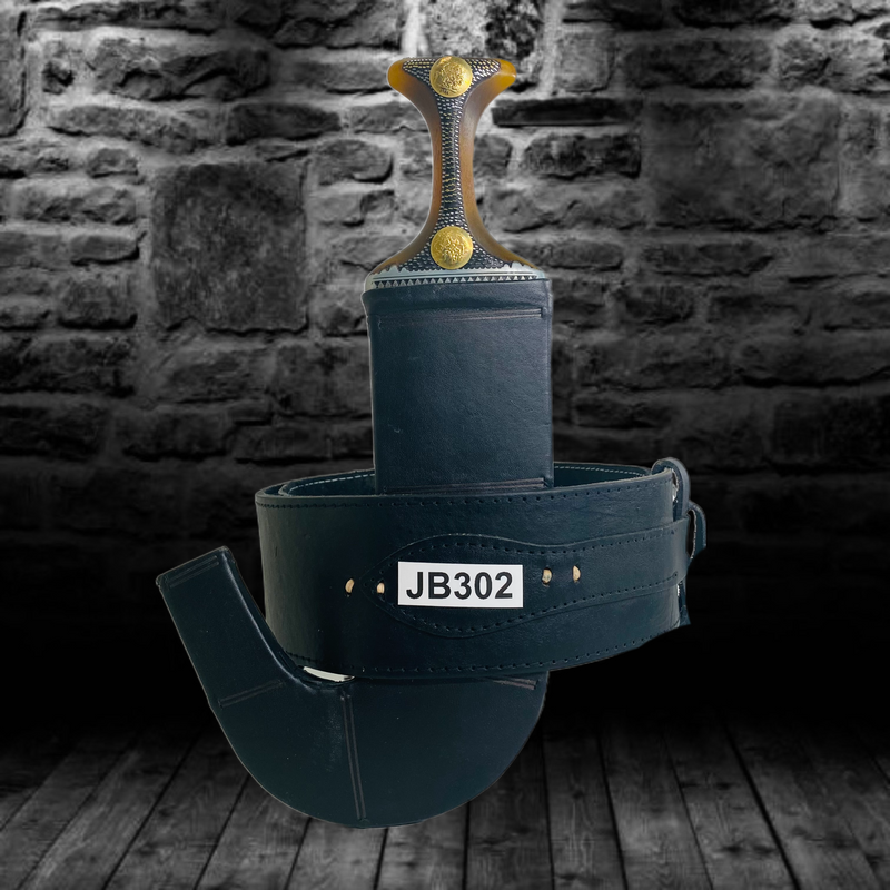 Leather Janbiyah Saifani Style -Jb302-