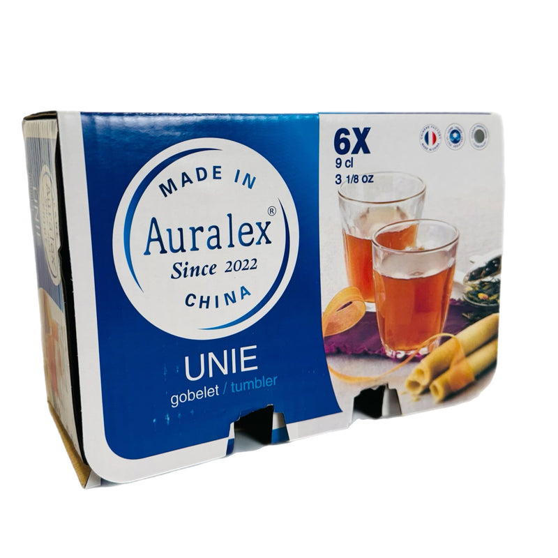 Tea Glass Cups - Set of 6 pcs -  طقم كاسات شاي زجاج