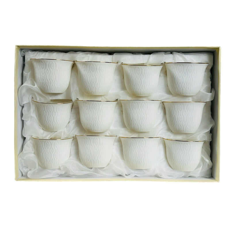 Arabic Coffee Cups - 12 pcs -  طقم فناجين قهوة عربية