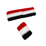 Yemeni Flag Sweatband Set -  طقم عصبة لليد والرأس علم اليمن