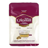 MOHAMMAD AL SAMMAN COFFEE , GULF COFFEE, 1 SCCHETS , ROASTED COFFEE GROUND WITH CARDMOM AND SAFFRON