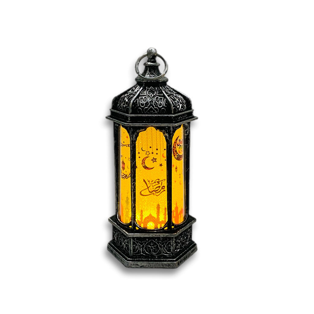 Ramadan Mini Lantern Light -Rmd77- فانوس صغير ضوئي رمضان Silver