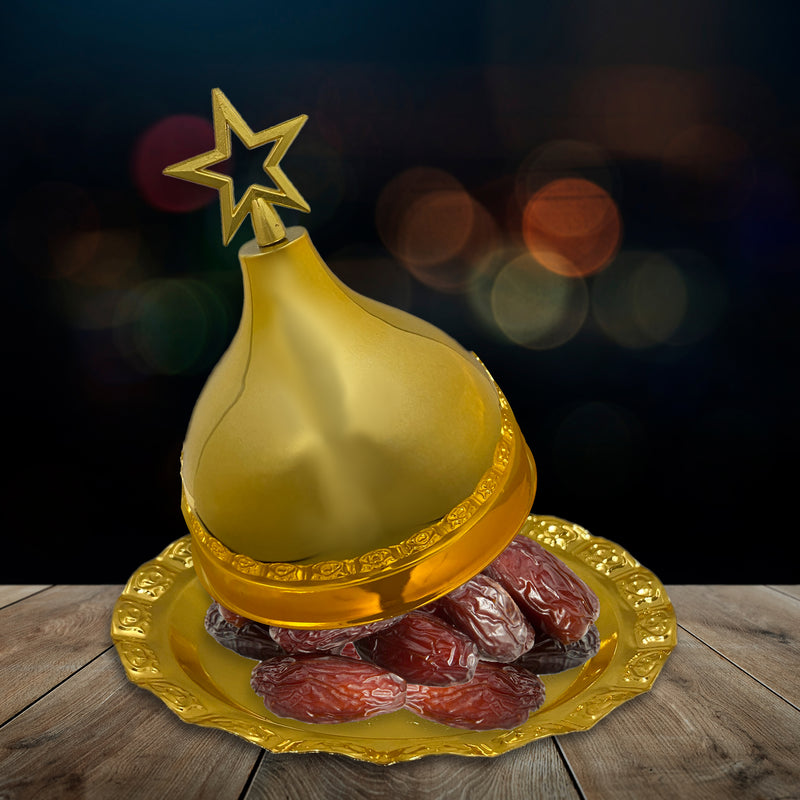 Ramadan Fancy Dates Plate -RMD41- طبق تقديم تمر فاخر رمضان