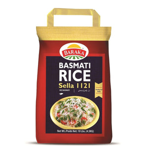 Baraka- Basmati Rice Sella 10lb - ارز بسمتي