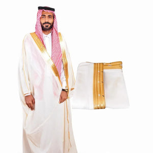 Traditional Bisht (Cream) - البشت التقليدي