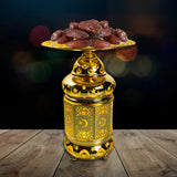 Ramadan Lantern Light Fancy Dates Plate -Rmd42- طبق تقديم تمر فاخر مع فانوس مضيئ