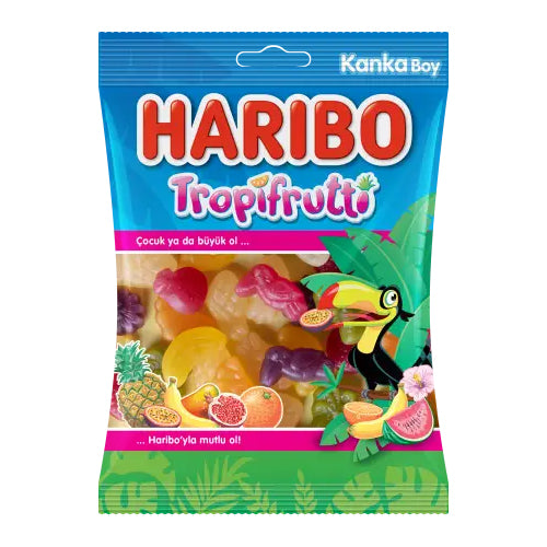 Haribo Tropifrutti Gummies - حلاوة جيمي حلال