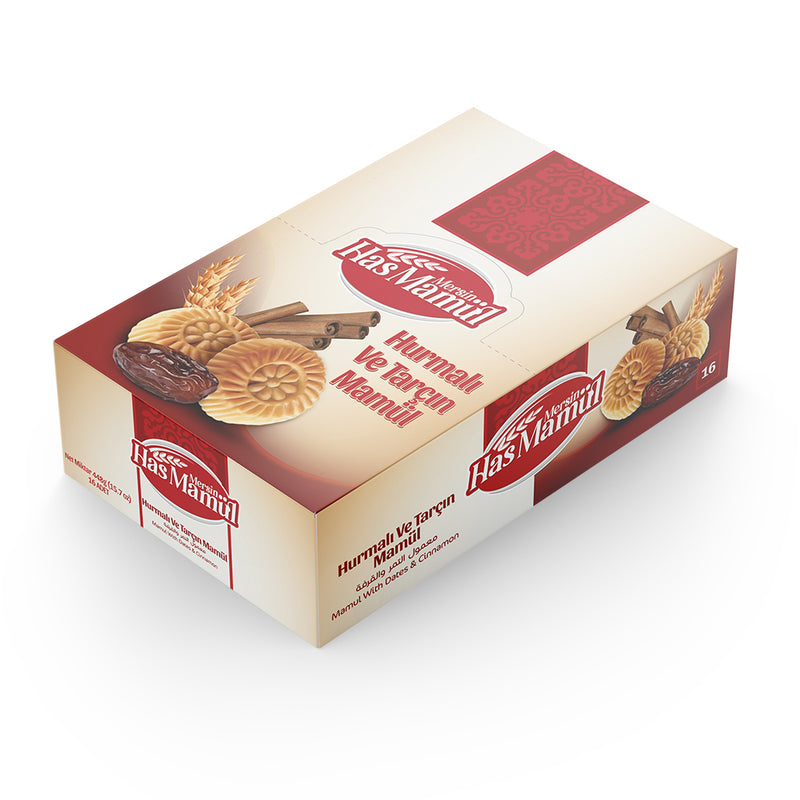 Has Mamul With Dates & Cinnamon 16 Pcs - معمول بالتمر والقرفة