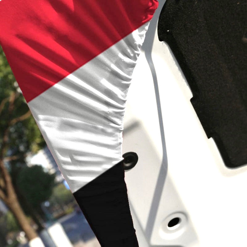 Yemeni American Flag Car Hood Cover -