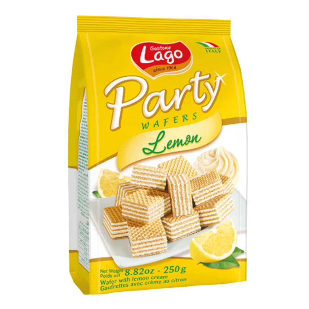 Lago Party Wafers Lemon - 200 Gm