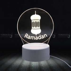 Led Ramadan Clear Glass Light -