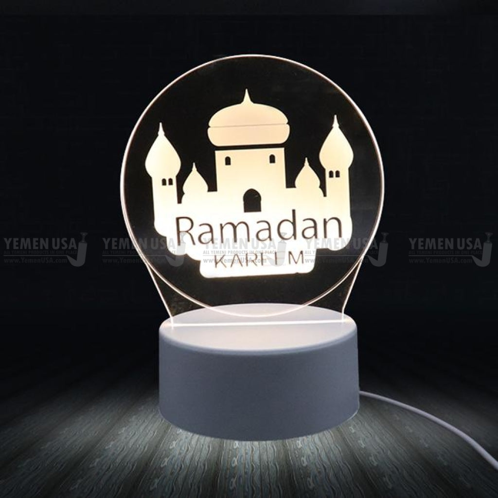 Led Ramadan Clear Glass Light -